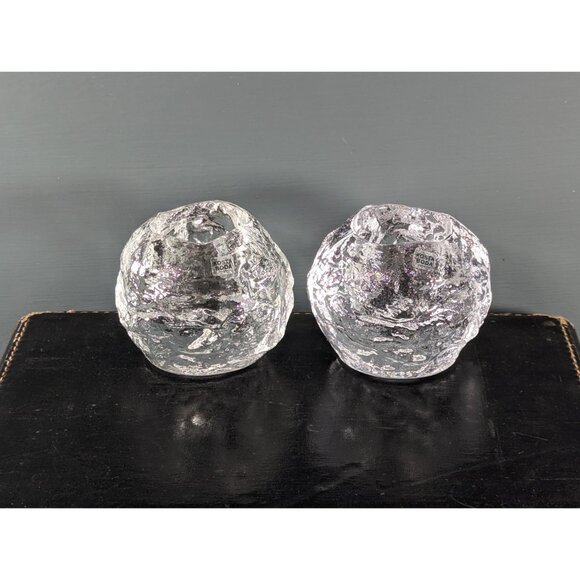 Kosta Boda Snowball Candleholder: Scandinavian Art Glass Votive holder *WARMER* - Picture 4 of 7